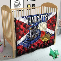 knights rugby anzac aboriginal quilt newcastle knights with anzac day poppy flower quilt