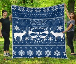 geelong cats quilt christmas ugly style