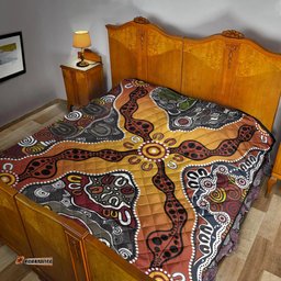 aboriginal art special vibes premium quilt indigenous