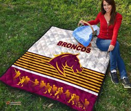 brisbane broncos premium quilt anzac day simple style white