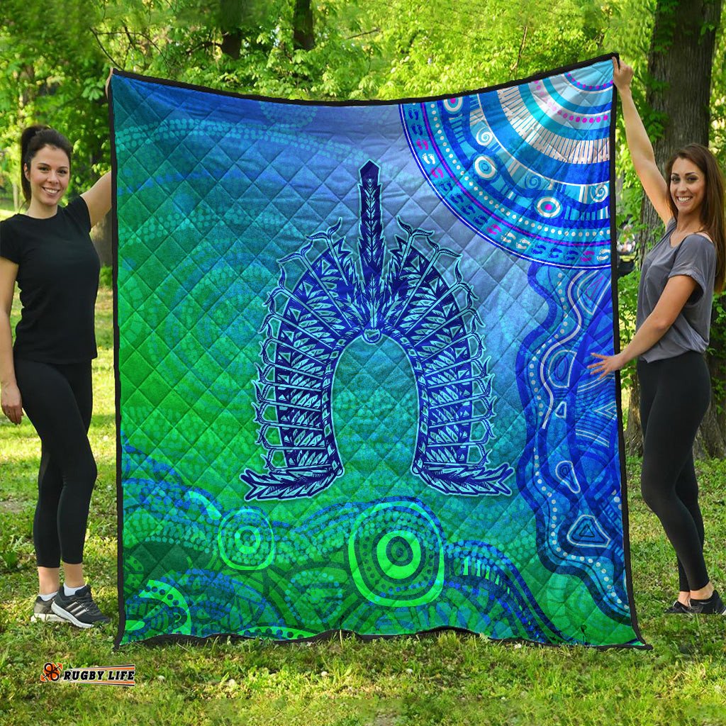 aboriginal torres strait islands premium quilt wave vibes