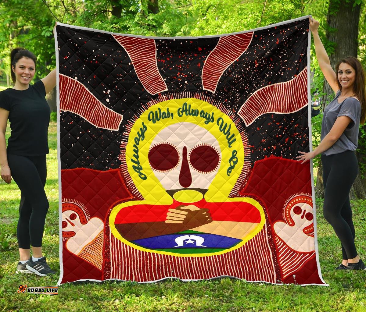 aboriginal and torres strait islander premium quilt naidoc style
