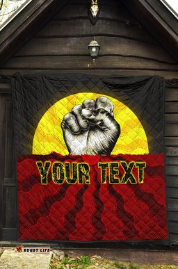 custom aboriginal premium quilt black lives matter sun dot painting
