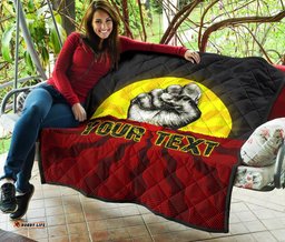 custom aboriginal premium quilt black lives matter sun dot painting