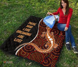 aboriginal premium quilt indigenous lizard dreaming
