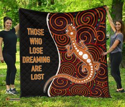 aboriginal premium quilt indigenous lizard dreaming