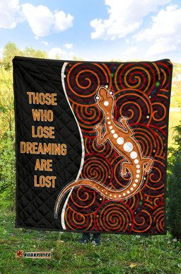 aboriginal premium quilt indigenous lizard dreaming