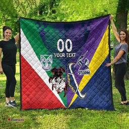 custom dragons cowboys combine storm warriors quilt sport style version 02