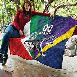 custom dragons cowboys combine storm warriors quilt sport style version 02