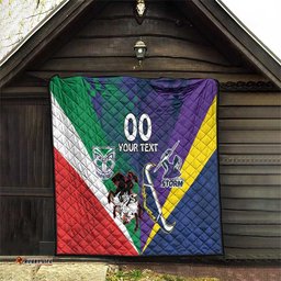 custom dragons cowboys combine storm warriors quilt sport style version 02