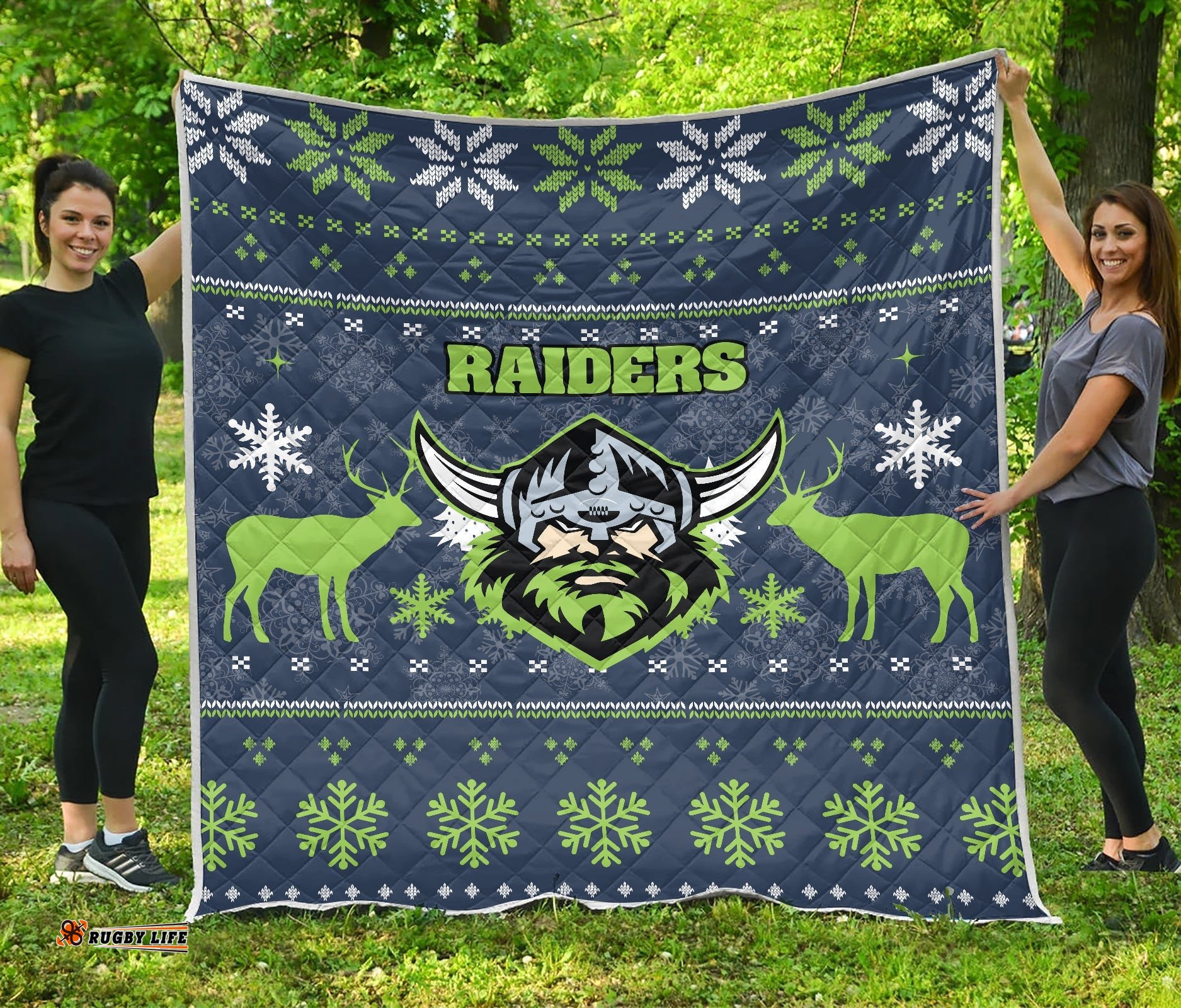 canberra raiders quilt christmas ugly style