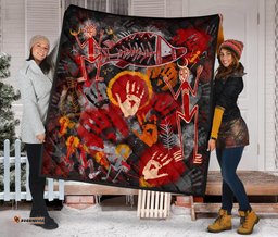 aboriginal premium quilt indigenous fish hand art