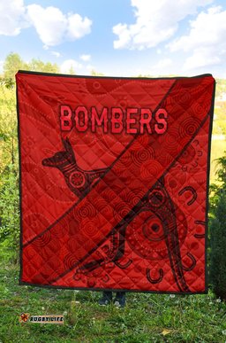 essendon premium quilt indigenous bombers red