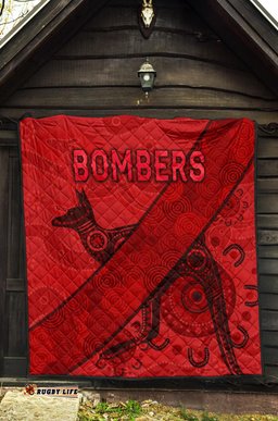 essendon premium quilt indigenous bombers red