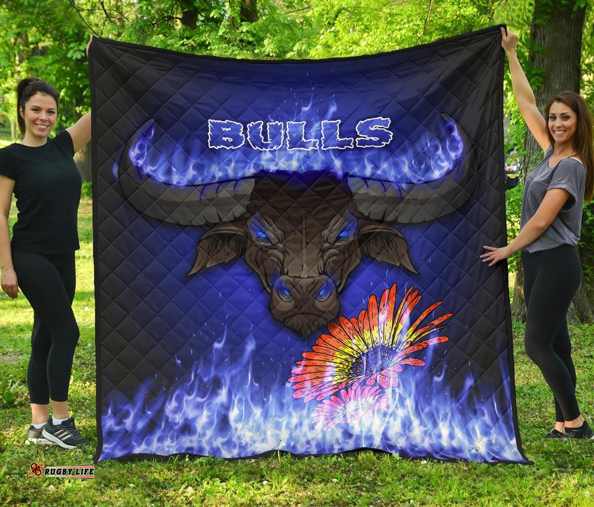 blue super rugby premium quilt bulls barberton daisy