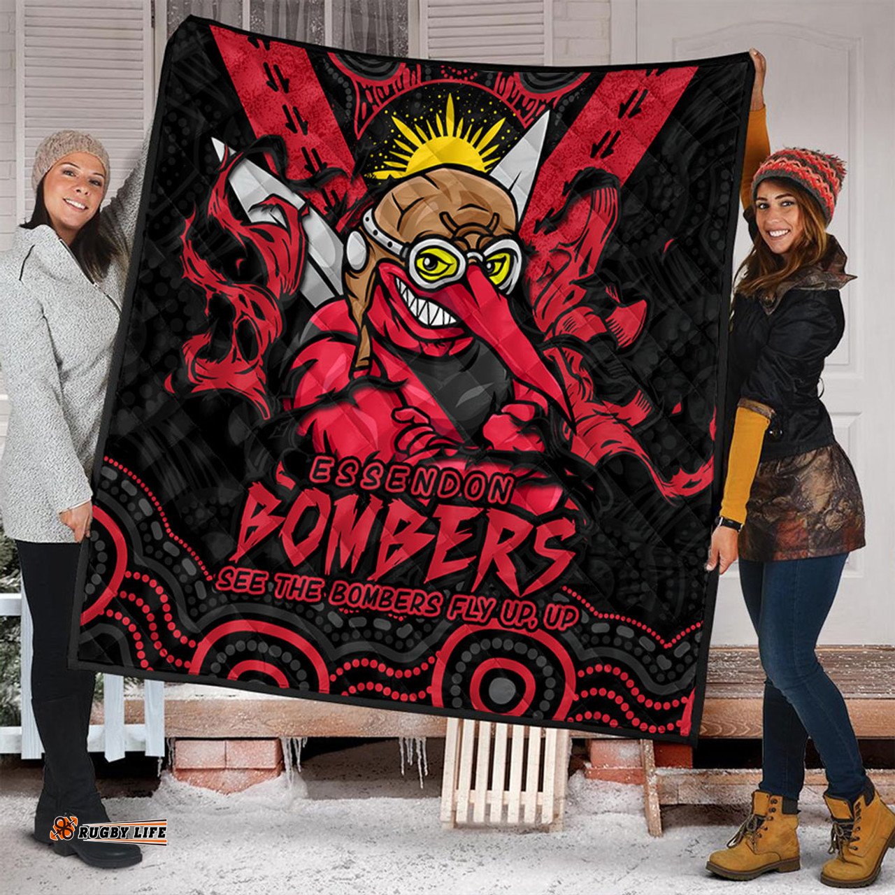 Amazing Aussie Essendon Ripped Legacy Of The Game Quilt