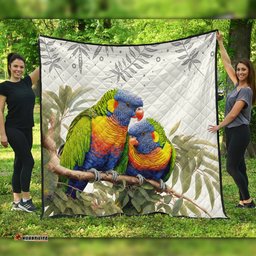 Amazing Aussie Australia Australia Rainbow Lorikeets Birds Art Inspired Quilt