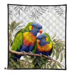 Amazing Aussie Australia Australia Rainbow Lorikeets Birds Art Inspired Quilt