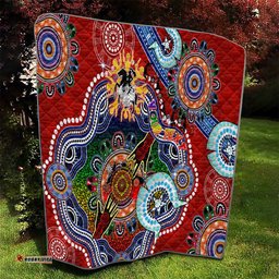 personalised dragons naidoc week 2024 quilt australia aboriginal dot painting