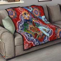 personalised dragons naidoc week 2024 quilt australia aboriginal dot painting