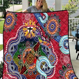 custom naidoc week 2024 st kilda saints quilt australia aboriginal dot painting