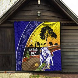 bulldogs anzac day quilt rosemary starring night style