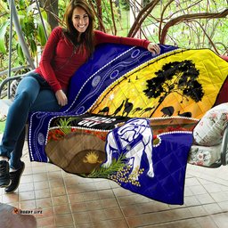 bulldogs anzac day quilt rosemary starring night style
