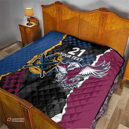 titans and manly eagle quilt rugby together sporty style
