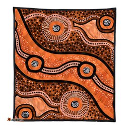 Amazing Aussie Australia Aboriginal Australian Aboriginal Background Quilt
