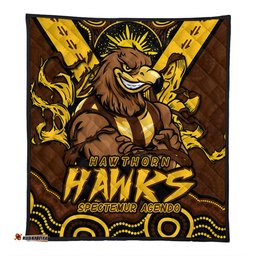 Amazing Aussie Hawthorn Ripped Legacy Of The Game Quilt