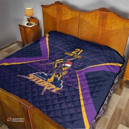nrl storm christmas custom quilt minimalism style