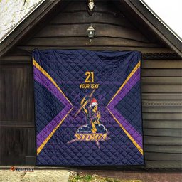 nrl storm christmas custom quilt minimalism style