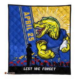 Amazing Aussie Parramatta Eels Anzac Day Lest We Forget Strong Fighting Spirit Quilt