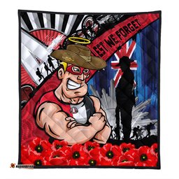 Amazing Aussie St Kilda Anzac Day Honor United In Spirit Quilt