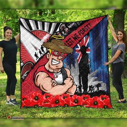 Amazing Aussie St Kilda Anzac Day Honor United In Spirit Quilt