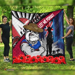 Amazing Aussie Western Bulldogs Anzac Day Honor United In Spirit Quilt