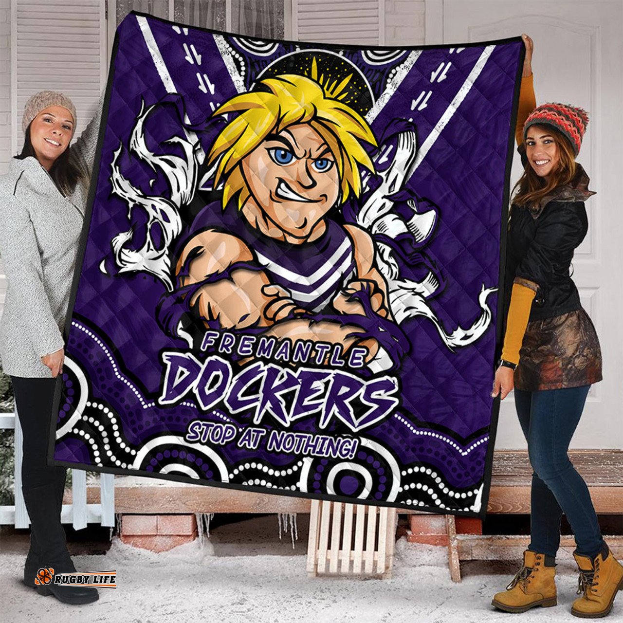 Amazing Aussie Fremantle Ripped Legacy Of The Game Quilt