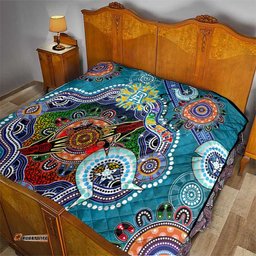 custom naidoc week 2024 port adelaide power quilt australia aboriginal dot painting