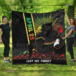 Amazing Aussie Penrith Panthers Anzac Day Lest We Forget Strong Fighting Spirit Quilt