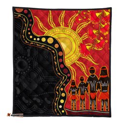 Amazing Aussie Australia Indigenous Dot Painting Inspired By The Aboriginal Flag Quilt