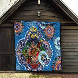 custom naidoc week 2024 geelong cats quilt australia aboriginal dot painting
