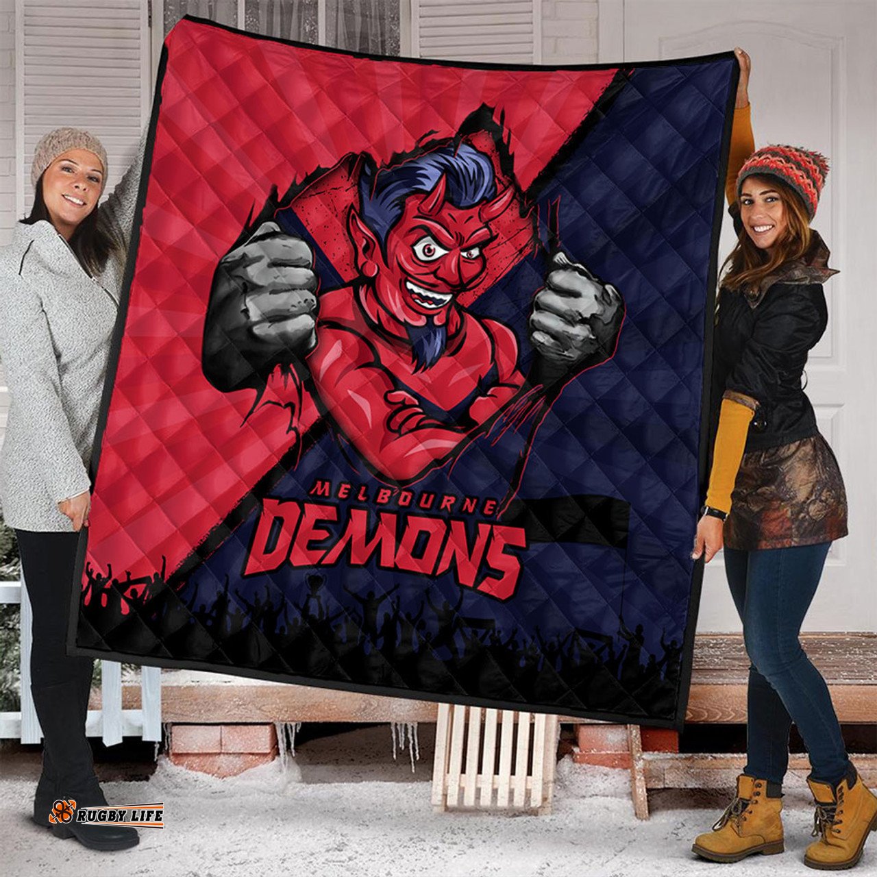 Amazing Aussie Melbourne Breaking Through Fan Design Quilt