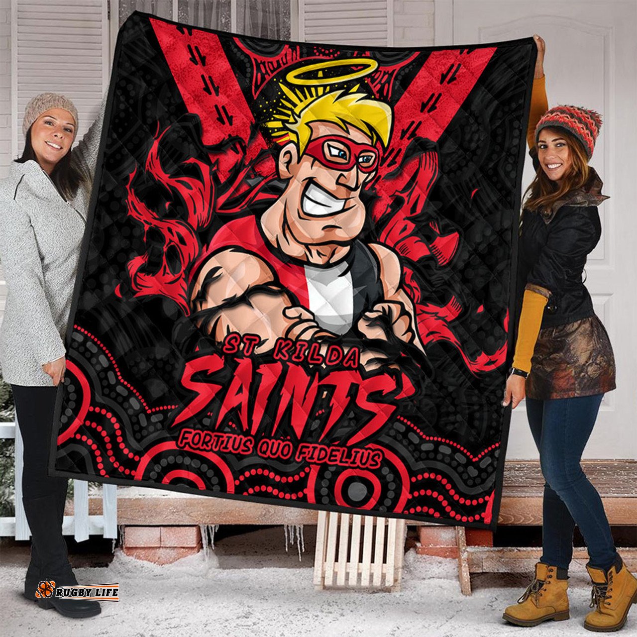 Amazing Aussie St Kilda Ripped Legacy Of The Game Quilt