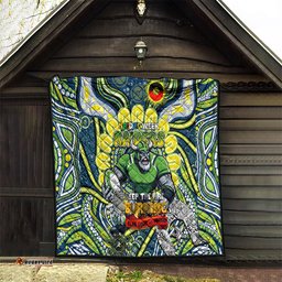 custom naidoc week 2024 raiders quilt mascot rugby