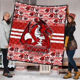Amazing Aussie St. George Illawarra Dragons Champion���s Pride Comic Style Quilt