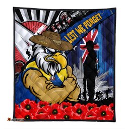 Amazing Aussie West Coast Eagles Anzac Day Honor United In Spirit Quilt