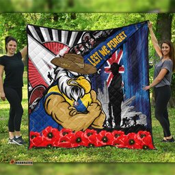 Amazing Aussie West Coast Eagles Anzac Day Honor United In Spirit Quilt