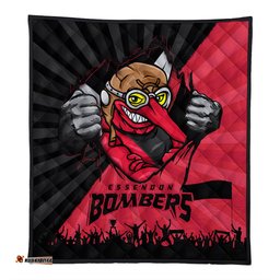Amazing Aussie Essendon Breaking Through Fan Design Quilt