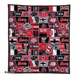 Amazing Aussie St Kilda Legacy Of The Pride Comic Style Quilt