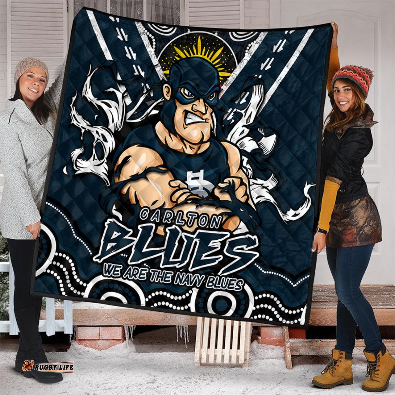 Amazing Aussie Carlton Ripped Legacy Of The Game Quilt